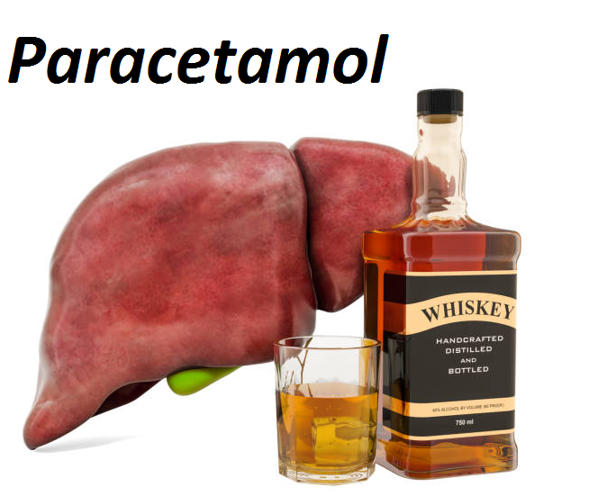  Người say rượu uống paracetamol sẽ làm tăng tác hại trên gan