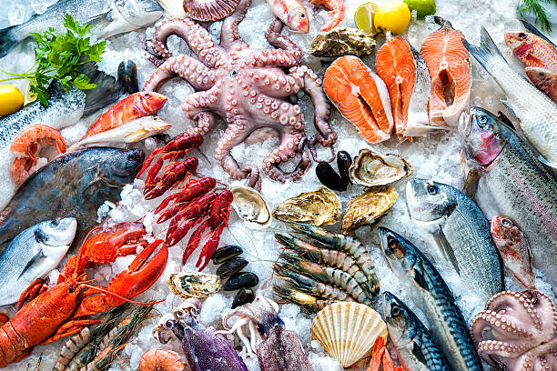 Hải sản là loại thực phẩm giàu đạm, ăn nhiều sẽ có nguy cơ cao bị bệnh gút