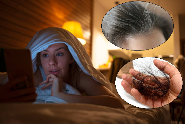 Thủ phạm gây tóc bạc sớm và rụng nhiều là thói quen thức khuya của bạn
